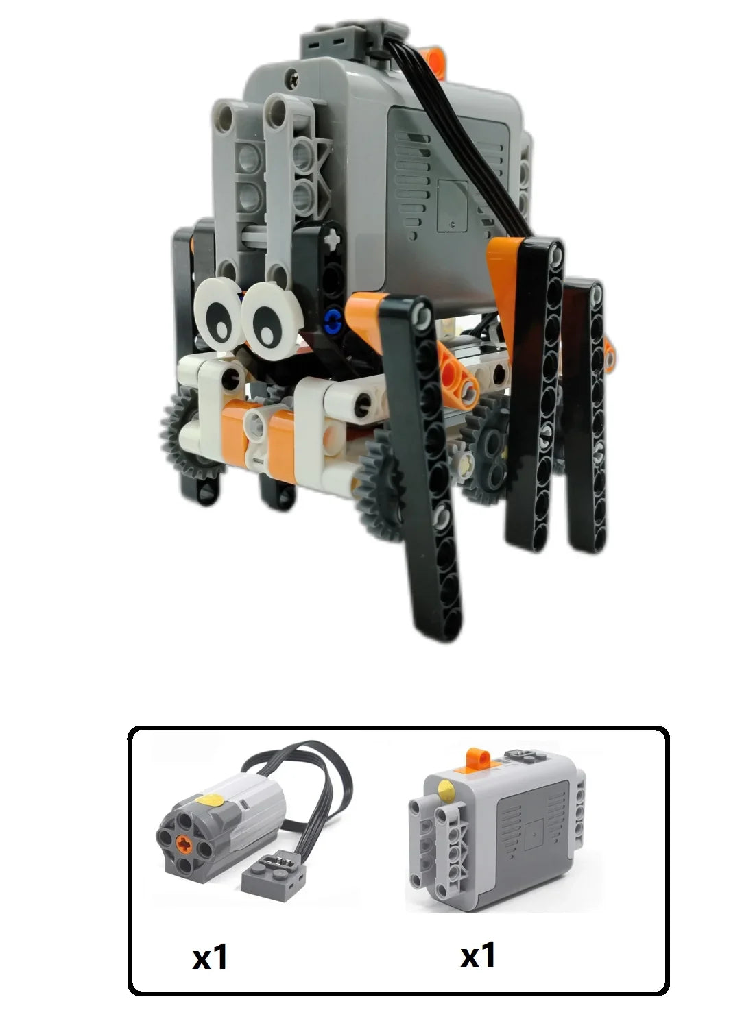 Technical Electric MOC Building Blocks 6-Leg Walking Robot RC Omnidirectional Robot Model DIY Bricks Blocks Toy Fot 14+
