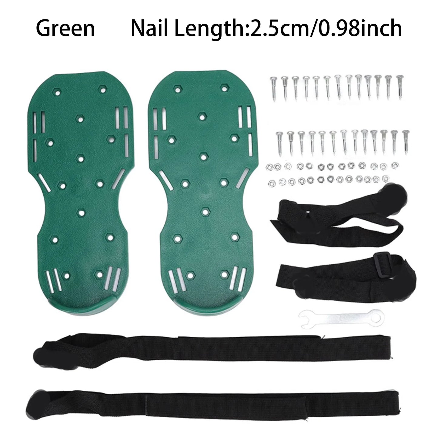 Garden Nail Shoes,Grass Loose Soil Tool,2.5/4.2cm Long Nail,Anti-Slip Lawn Aerator Grass Spikes Shoes for Aerating Lawn Soil