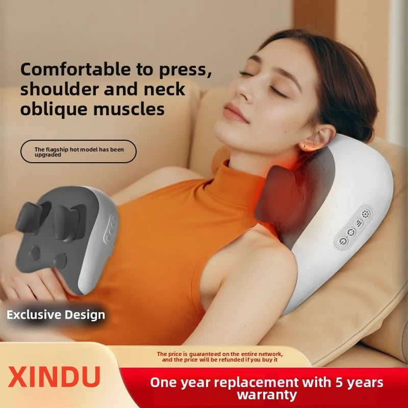 SPA Portable Pillow Massager  PRO Lazy Person Leading Shoulder Professional Super Strong Neck Massage Wireless Warm Pillow Type