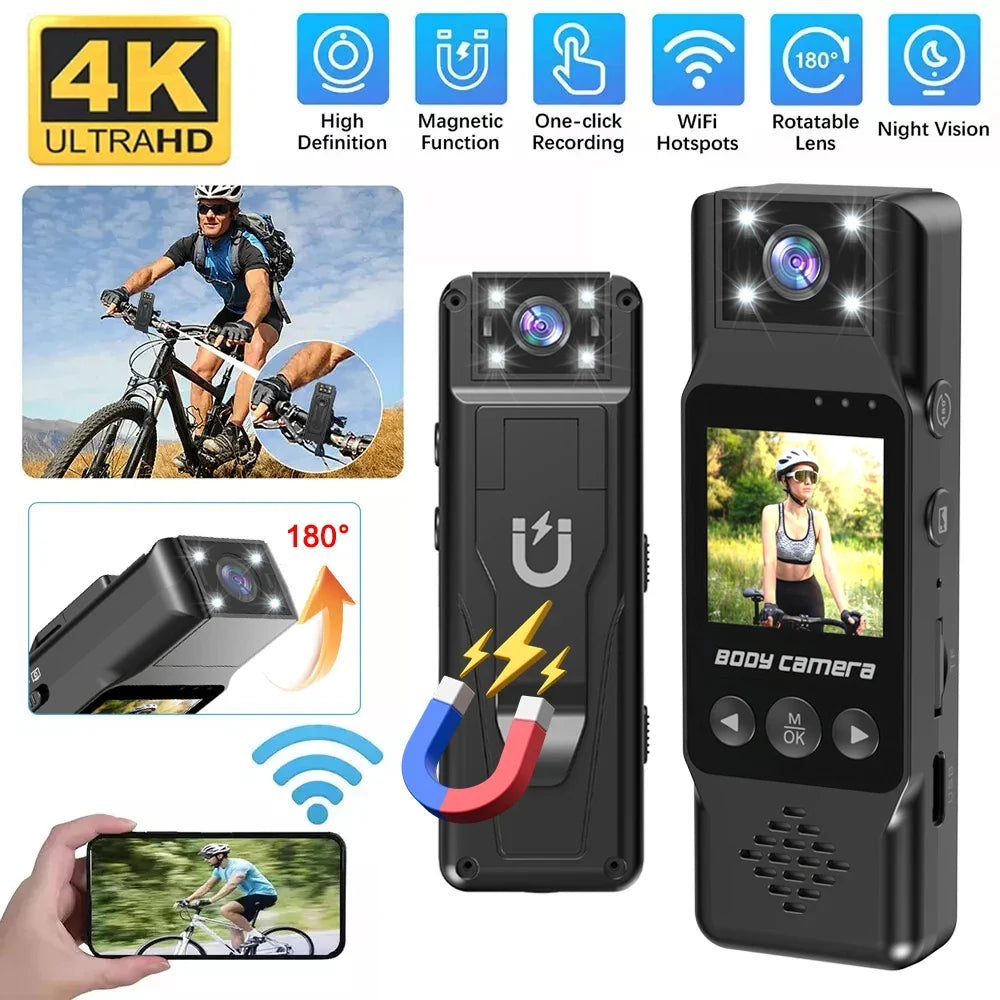 1080P Portable Wifi Mini Camera Digital Video Recorder Worn Police Night Vision BodyCam Infrared Miniature Camcorder