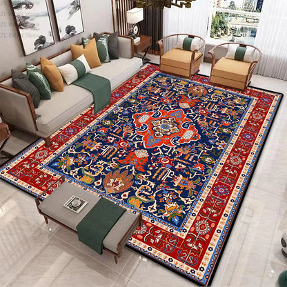 Persian Ethnic Carpet for Living Room Luxury Decoration Home Large Area Non-slip Rug 200x300 Non-slip Washable Bedroom Mat Soft