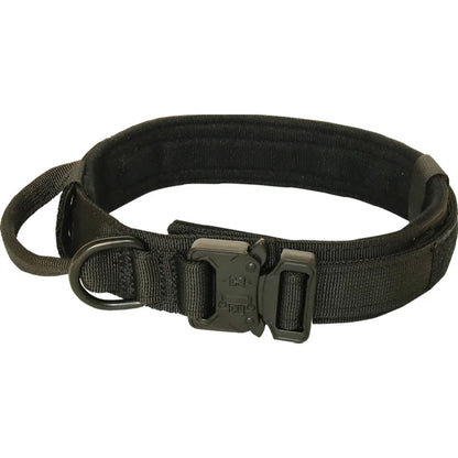 Pet Products Outdoor Tactical Dog Collar Metal Buckle Breathability Nylon Collar Medium and Large Dog Training Neck Collar Dog