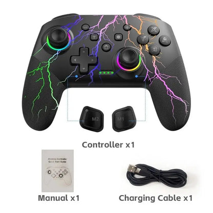 DATA FROG Wireless Controller For Switch OLED/Lite Console Pro Gamepad with 1000Mah Battery Programmable Turbo Function