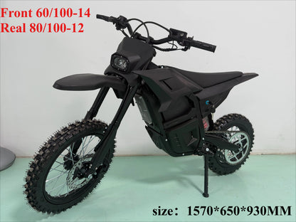 New Off Road Motorcycle Speak 6000W Powerful Motor 72V25AH Battery 75km/h Electric Bicycle 17inch Tire Mountain Electric E-bike