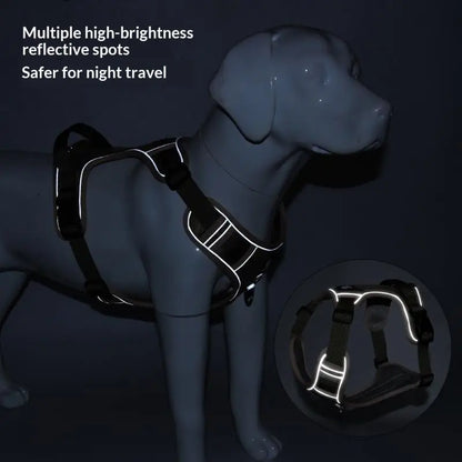 Dog Harness Reflective Midium Large Dogs Tactical Vest Adjustable Harness Oxford Cloth Vest Training Hound Pet Accessoires