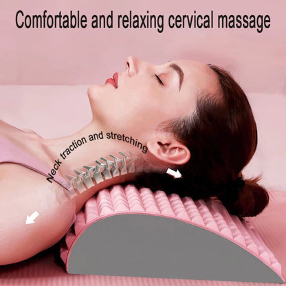 Back Stretcher Neck Pillow Relieve Massage Lumbar Support Massager for Neck Waist Stretch Device for Lower Back Stretcher YBAMQ2