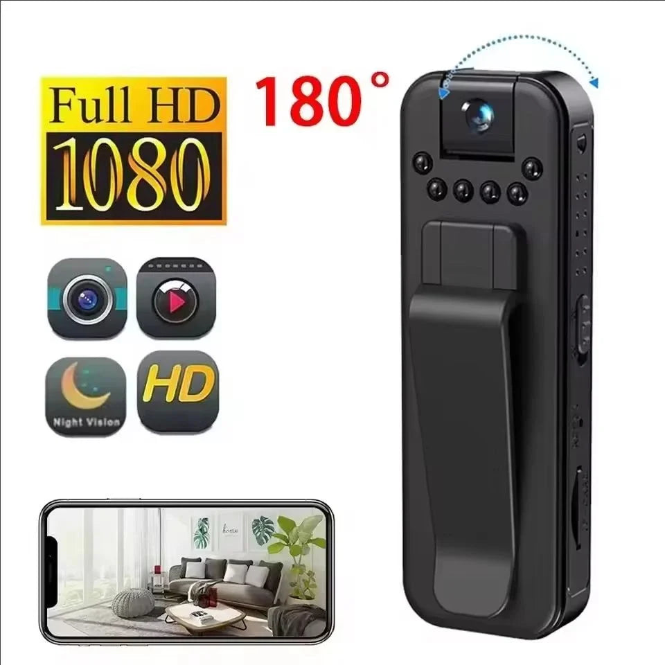 1080P Portable Wifi Mini Camera Digital Video Recorder Worn Police Night Vision BodyCam Infrared Miniature Camcorder