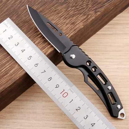Stainless Steel Keychain Folding Knife Outdoor Carrying Knife Mirror Sharp Pocket Knife Fruit Knife Folding Knife