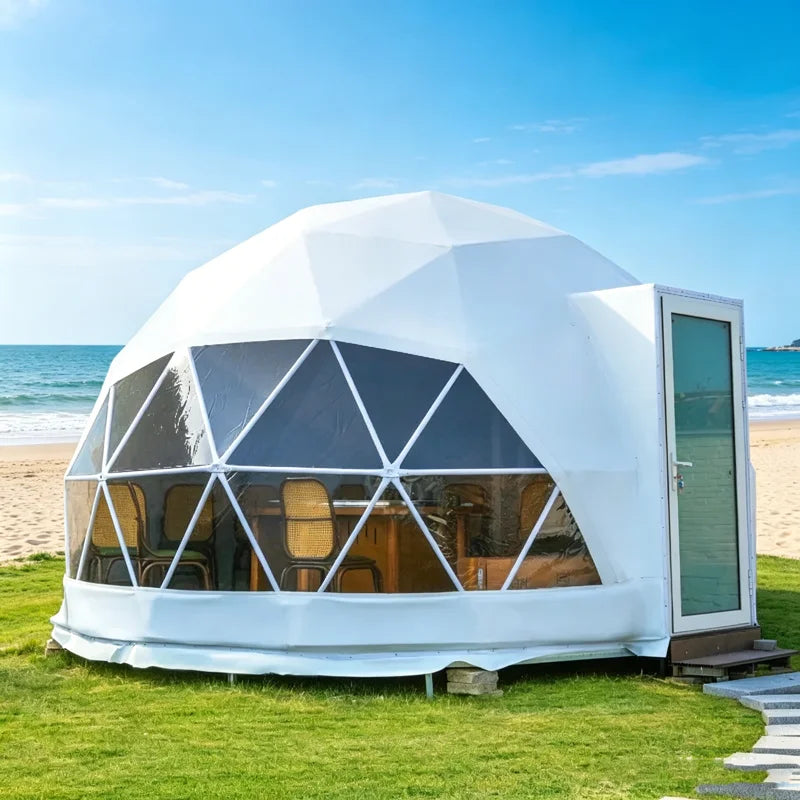 Outdoor Camping Tent dome camping tent Waterproof Glamping Glass Dome Tent 	 outdoor garden cabin OME