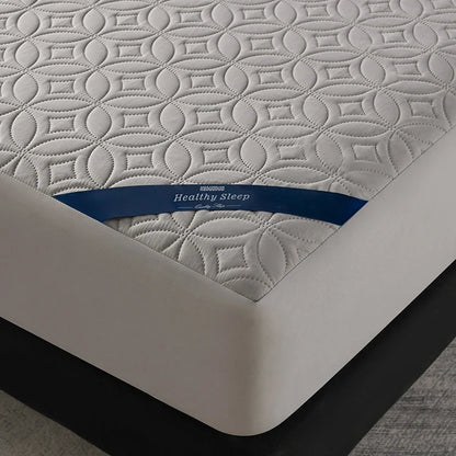 Ultrasonic Quilted Waterproof Antibacterial Mattress Protector Breathable Ultra Soft Noise Free 30CM Deep Pocket Fitted Sheet