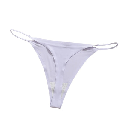 Ice Silk Underwear Trendy Thin Strap Ladies Underwear Plus Size Underwear Lightweight Stretchy Breathable Smooth Soft Underwear