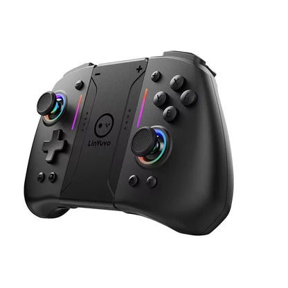 LinYuvo Wireless Gamepads Meteor Light for Switch/OLED Support Wake up, Gyro Axis, Turbo, Dual Vibration