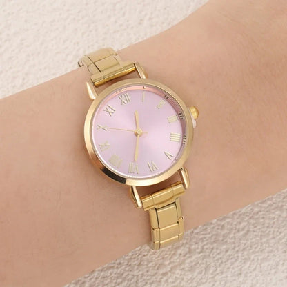 1PC High Quality Men Women's Stainless Steel Round Simple Watch Bracelet Bangle For Friend Wife Birthday Gift DIY Jewelry