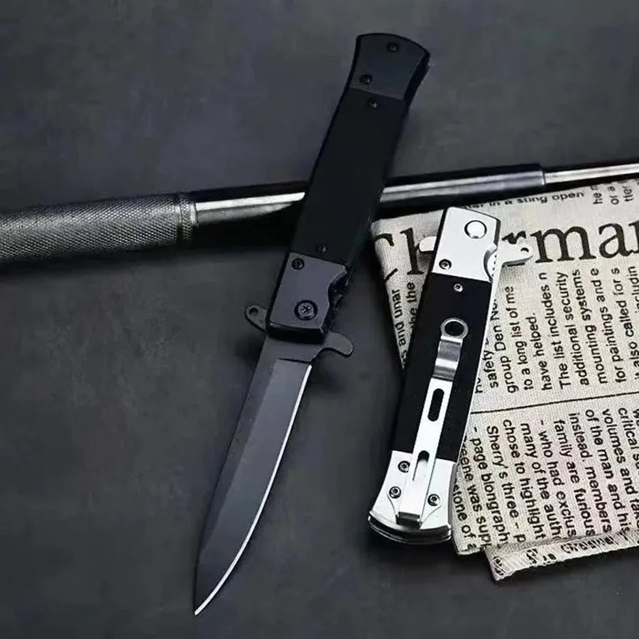 Portable Outdoor Folding Knife Stainless Steel High Hardness Multi-Purpose Small Knife for Wilderness Survival