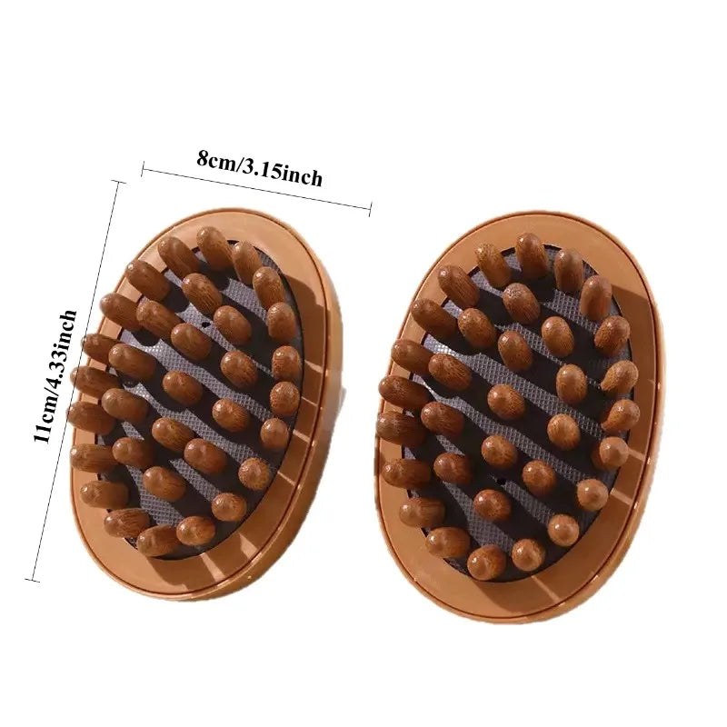 1pc Body Anti Cellulite Brush Soothing  Essential Oil Spa Air Cushion Massage Hair Comb Scalp Massage Brush Body Massager