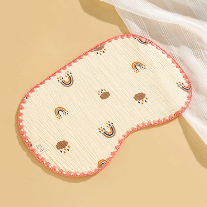 Newborn Baby 10-layer Cotton Gauze Flat Pillow Newborn Pillow Towel Baby Cloud Pillow Anti-vomiting Pillow