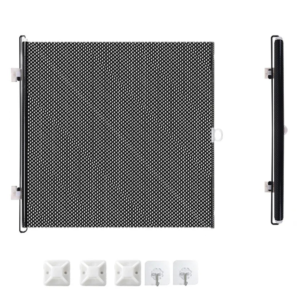 Pet Accessories Guard Retractable Fence Gate Folding Universal Pet Network Fence Barrier with Hook Pet Safety Enclosure Balcony