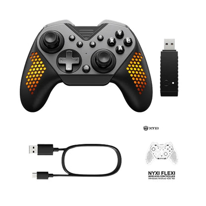 NYXI Flexi Modular Wireless Game Controller Dual Hall Gamepad for PC Android iOS Switch Black Myth Wukong Controller