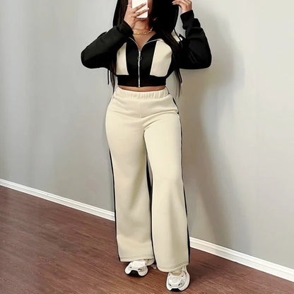 2 Piece Women Sets 2025 New Arrival Autumn Winter Matching Sets Two Pieces Sets Long Sleeve Top And Pants Suits Outfits Clothing