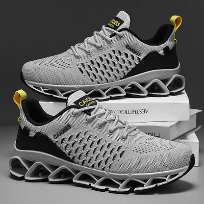 Casual Sneakers Mens Shock-absorb Running Shoes Lightweight Breathable Sports Shoes for Men 2026 New Trendy Gym Trainers for Man