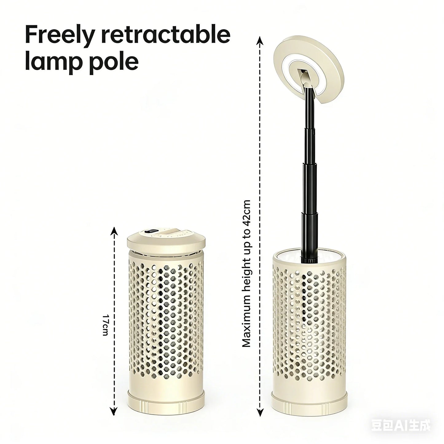 Portable Camping Lantern,Warm/Cool White,Type-C Charge,Battery Display,Retractable, 180° Rotatable,Hook,Camping/Fishing/Outdoor