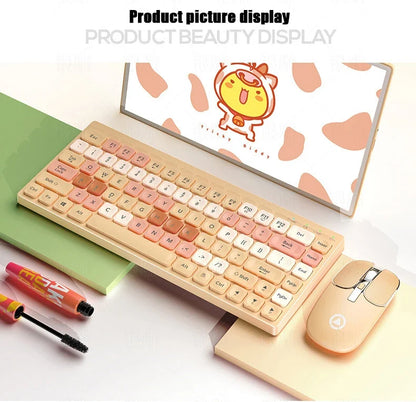 KM02 Wireless Keyboard And Mouse Set Rechargeable Type-c Computer Accessories External Keyboard And Mouse Stable Network Transmi