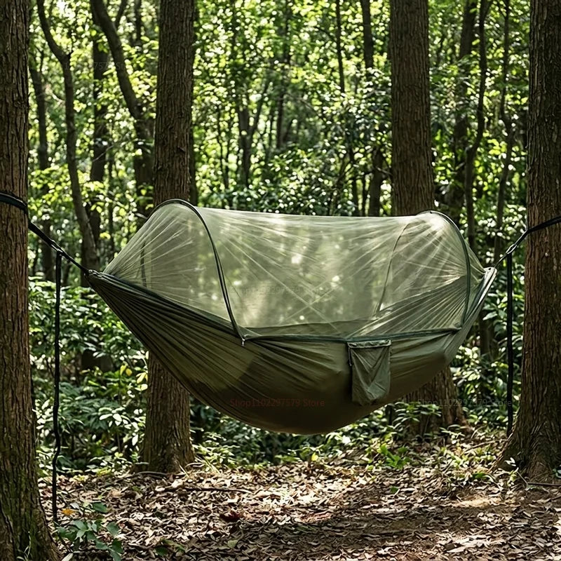 Portable outdoor camping hammock, mosquito net bed, sleeping tent, camping bed, hanging tent, travel shelter, ultralight hammock
