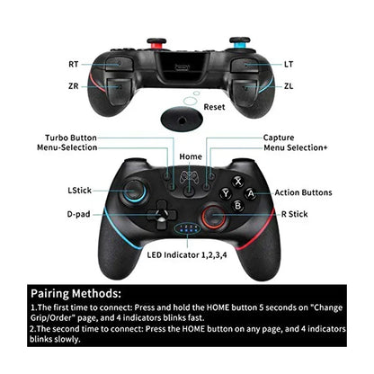 DATA FROG Wireless Bluetooth Game Controller For Switch/Switch Lite Console Joystick Gamepad