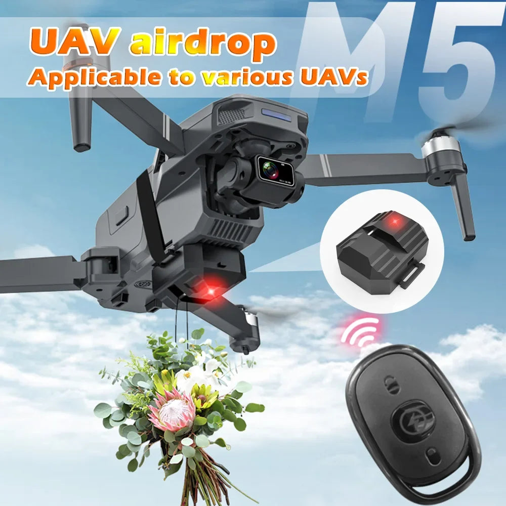 2.4 Remote Control General Payload Delivery Thrower Air Dropper Device Universal Drone Airdrop Thrower System Drone Accessories