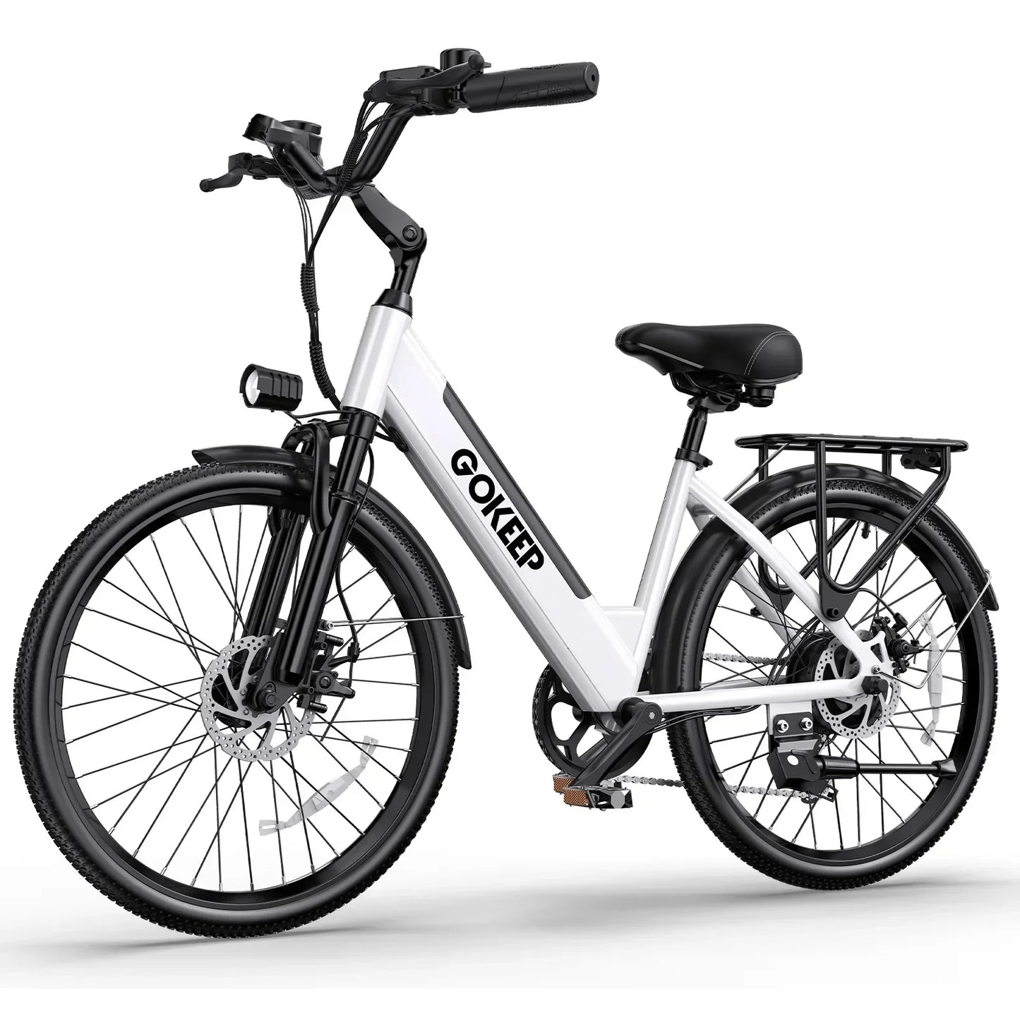 26-inch fashionable E-Bike, 600W brushless motor 48V-10.4ah lithium battery electric moped, adult electric bicycle