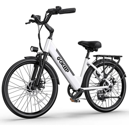 26-inch fashionable E-Bike, 600W brushless motor 48V-10.4ah lithium battery electric moped, adult electric bicycle