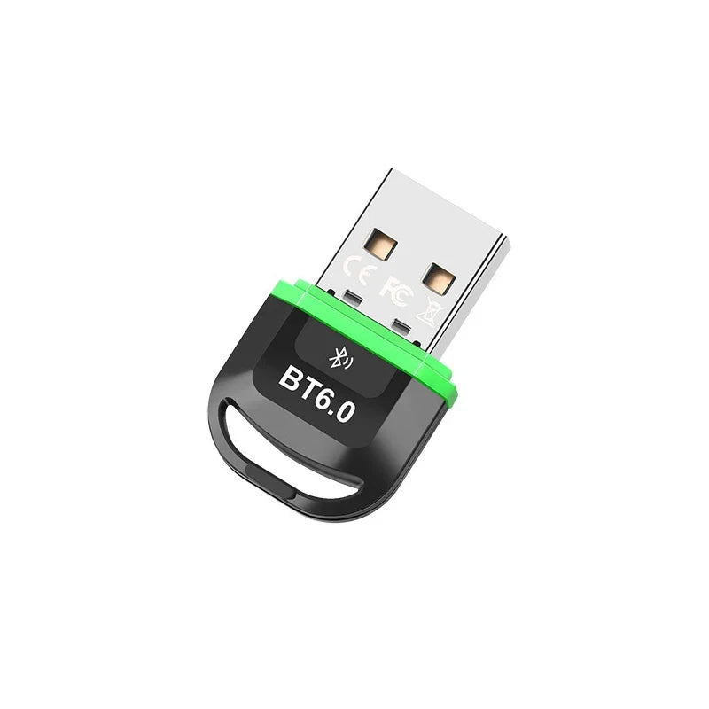 USB Bluetooth 6.0 Adapter Transmitter Receiver Bluetooth 6.0 Dongle Wireless USB Adapter For Mouse Keyboard Speaker Music