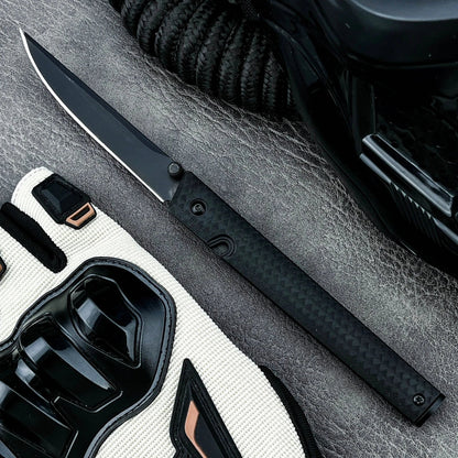 7096 Folding Knife Portable Tool Pocket Knife 8Cr13MoV steel Blade Nylon Fiber Handle Outdoor Hunting for Hiking Tool