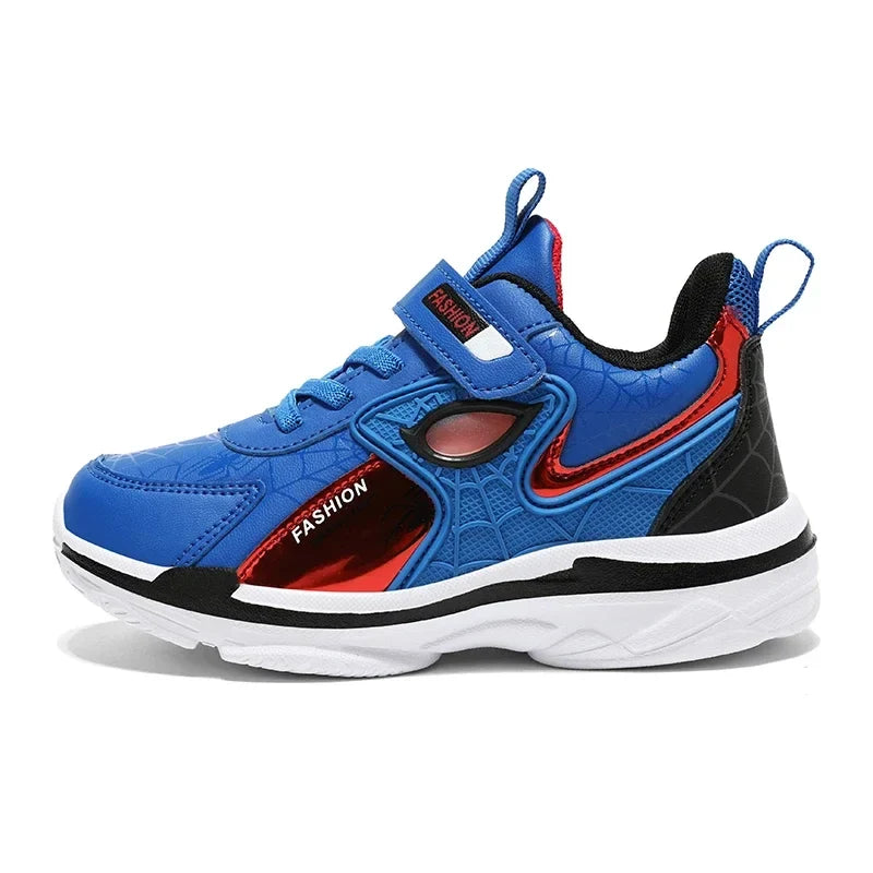 Autumn Children Shoes Boys Sneaker Cartoon Lightweight Luxury PU Leather Sneaker Kids School Casual Sports Shoes Size 28-37