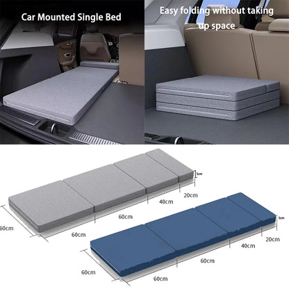 Car Mattress Camping Bed  Folding Bed Travel Sleeping Pad Office Rest Mat Car Rear Sleeping Pad Folding Extension Board
