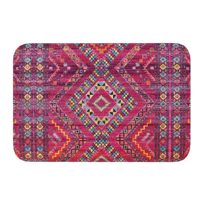 Moroccan Berber Rug Boho Style Front Door Mat Anti-Slip Antique Bohemian Geometric Doormat Floor Bathroom Entrance Rug Carpet
