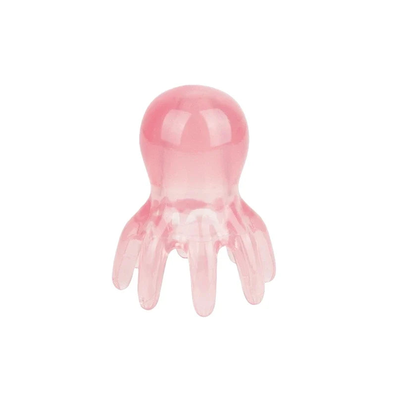 Octopus Head Massager Comb Head Meridian Manual Acupressure Tool Portable Spa Gua Sha Massage Comb