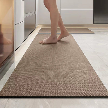 Simple diatomaceous earth kitchen mat long strip restaurant soft mat household non-slip mat bathroom absorbent mat door mat
