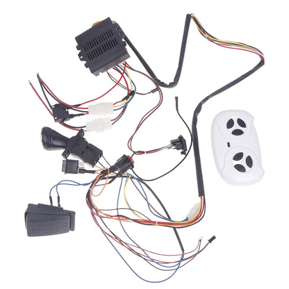Children Electric Car DIY Modified Wires And Switch Kit With 2.4G Bluetooth RC And Controller For Baby Electric Car Self-made