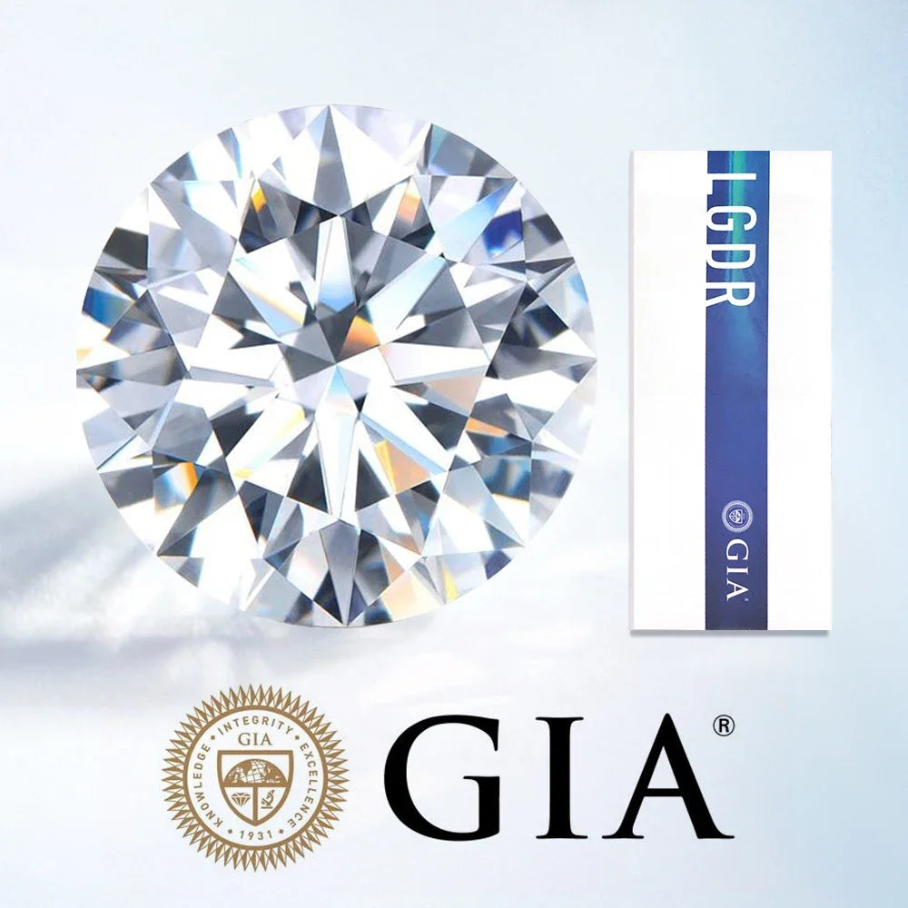 0.3ct 0.5ct 0.8ct 1ct 1.5ct 2ct 3ct Round Lab Grown Diamonds With IGI GIA Certificate CVD HPHT Lab Created Diamond Wholesales