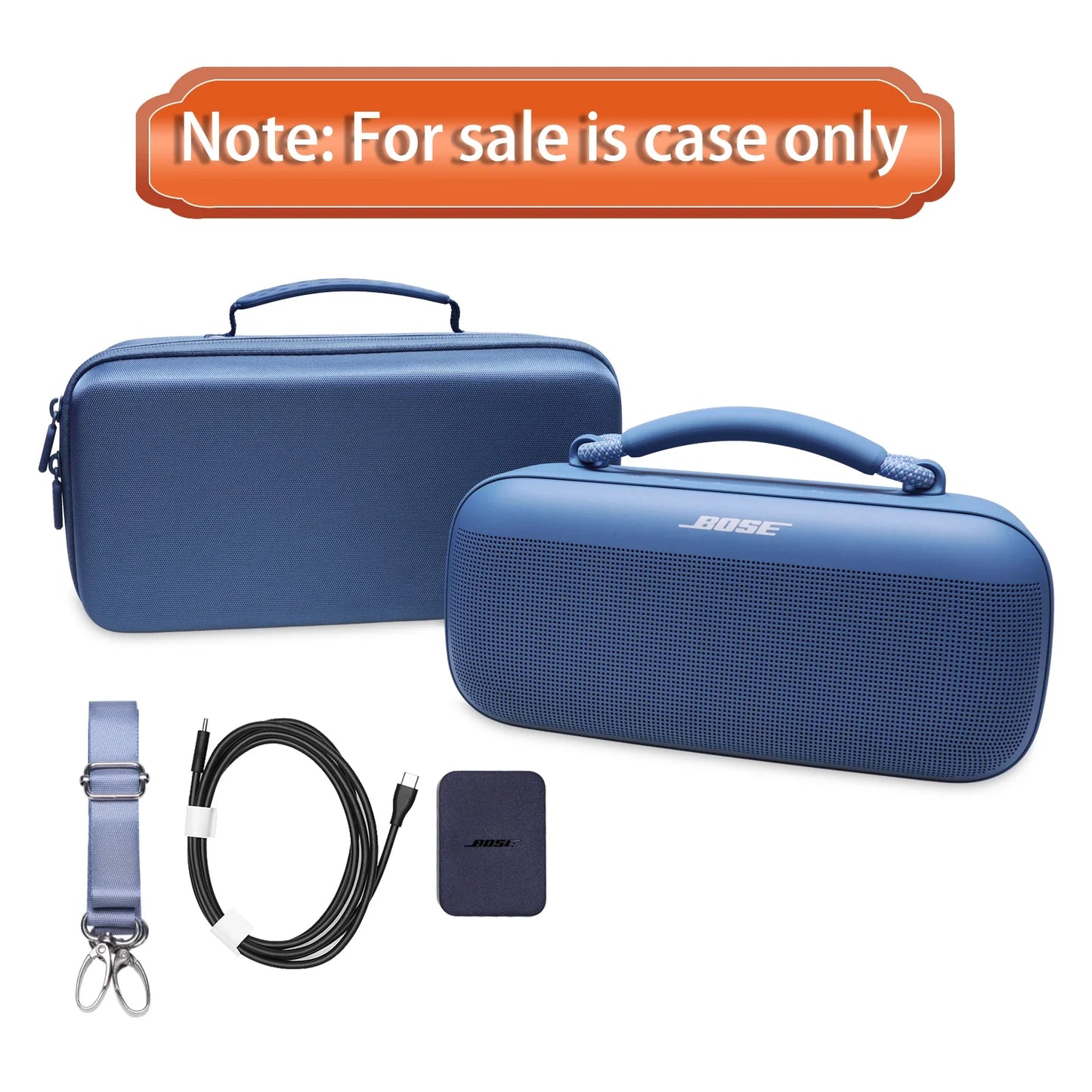 Bluetooth Speaker Case for Bose SoundLink Max Portable Bluetooth Speaker Storage Carrying Bag Accessories for Bluetooth Speaker