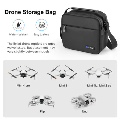 Drone Storage Bag Photography Camera Crossbody Shoulder Bag Waterproof PU Fabric For DJI Mini Series / Osmo Pocket Series