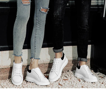 Invisible height-increasing men's shoes, 10 cm, white sneakers, Korean style, sports shoes