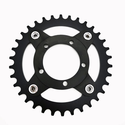 ALLTOO Bike Part Bicycle Crankset Bafang 104BCD Motor Aluminum Alloy Chainring Mid Drive Adapter For Electric E-bike 32T-52T