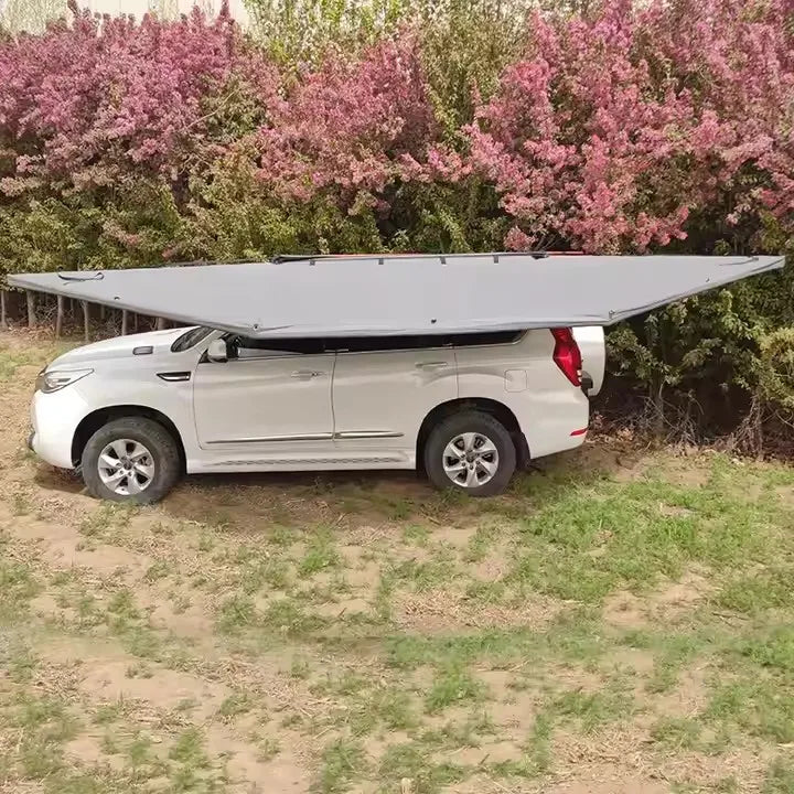 Weather-Resistant Vehicle-Mounted 180-Degree Outdoor Camping Freestanding Awning