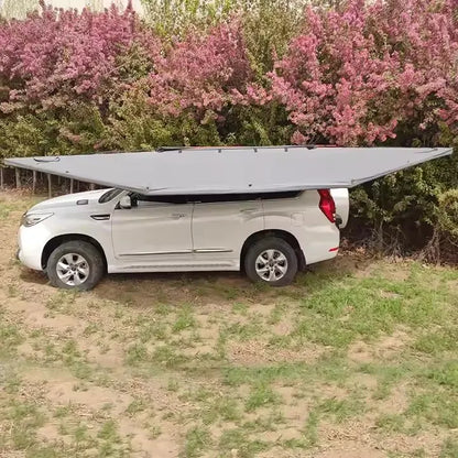 Weather-Resistant Vehicle-Mounted 180-Degree Outdoor Camping Freestanding Awning