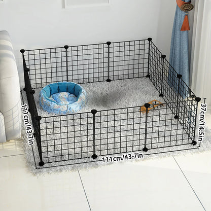 Dog cage Wire mesh fence indoor teddy animal escape barrier