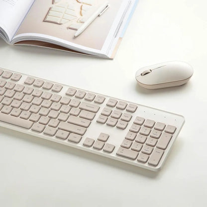 Xiaomi Keyboard and Mouse Set 2 2.4G Wireless Keyboard and Mouse Set Office Slim Keyboard 104Keys Smart Energy-saving Sleep Mode