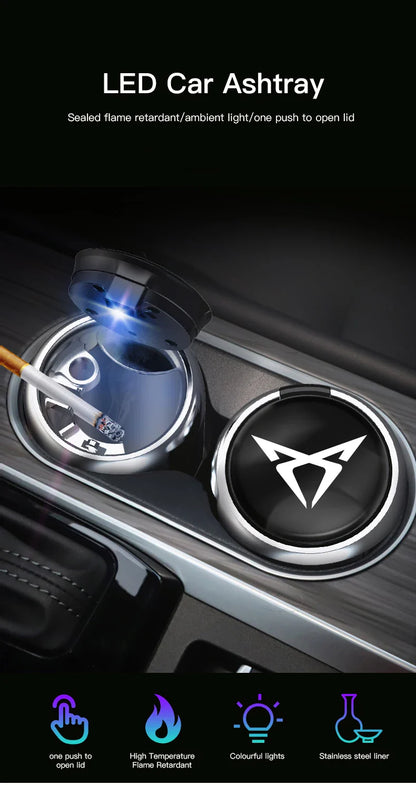 car ashtray accessories vehicles Car accessories novelty for Seat Ibiza 6l 6J Leon Sport Mk3 mk2 5F 2 Cupra Alhambra