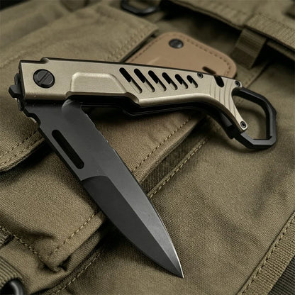 Folding Pocket Knife with Premium N690 Blade T6 Aluminum Handle Multi-Purpose Portable Utility Tool for Camping & Daily Carry